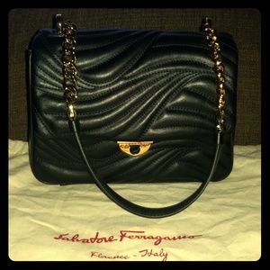 Salvatore Ferragamo Matelasse Flap Pocket Bag